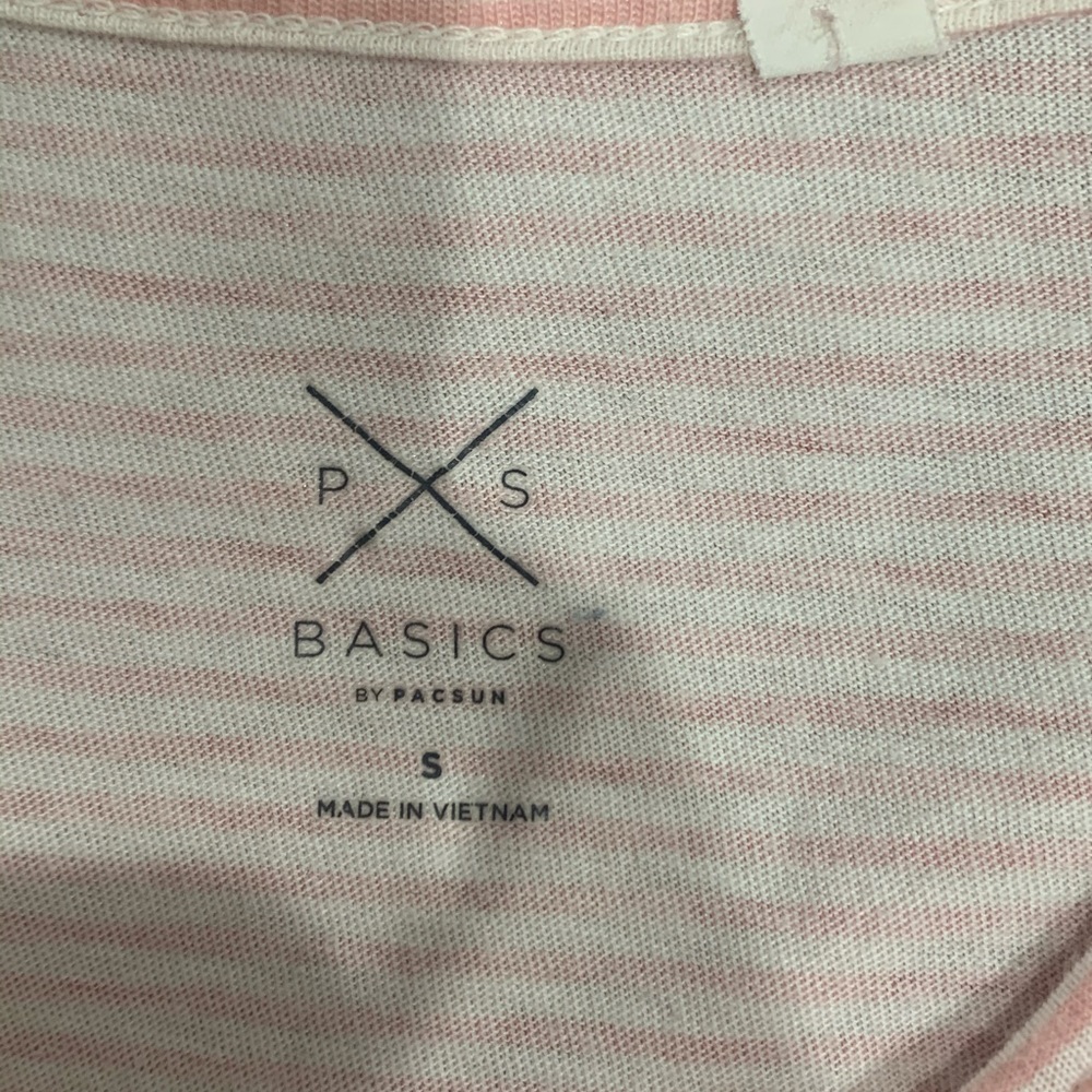 pink and white striped shirt - Picture 3 of 3